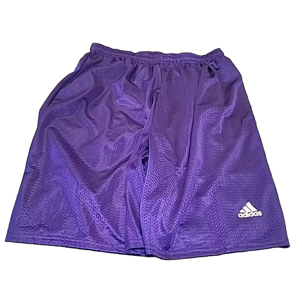 Vintage Adidas Soccer Shorts Purple Mens Size 2XL Made In Canada XXL
